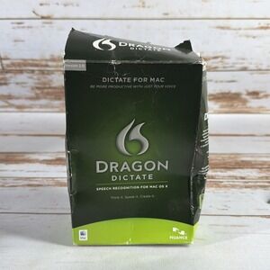 Nuance Dragon Dictate 2.0 – Mac OS X – Speech Recognition Software – w/ Key Used